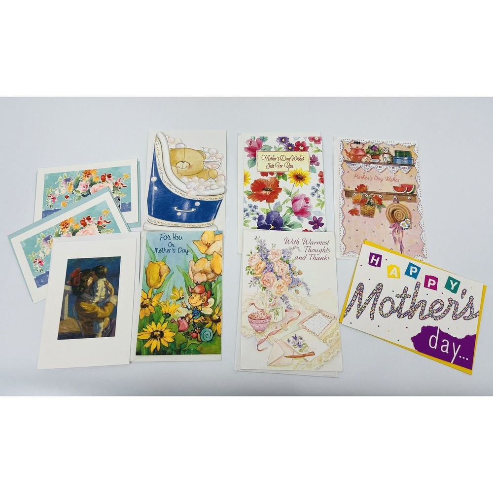 Vintage Mother's Day Greeting Cards Lot of 9 Hallmark Gibson American Greetings